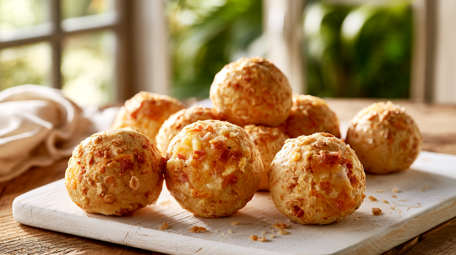 Pancitos de avena, jamón y queso