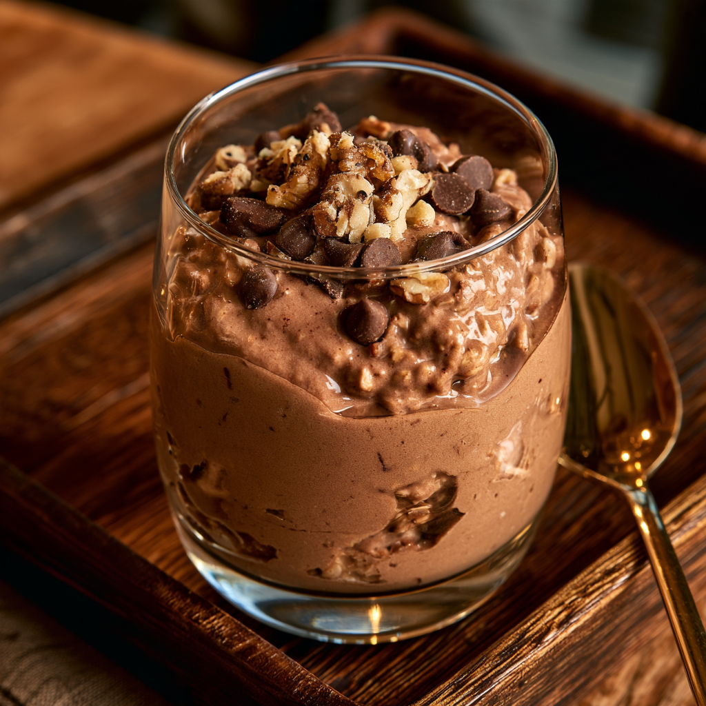 Mousse de chocolate y avena
