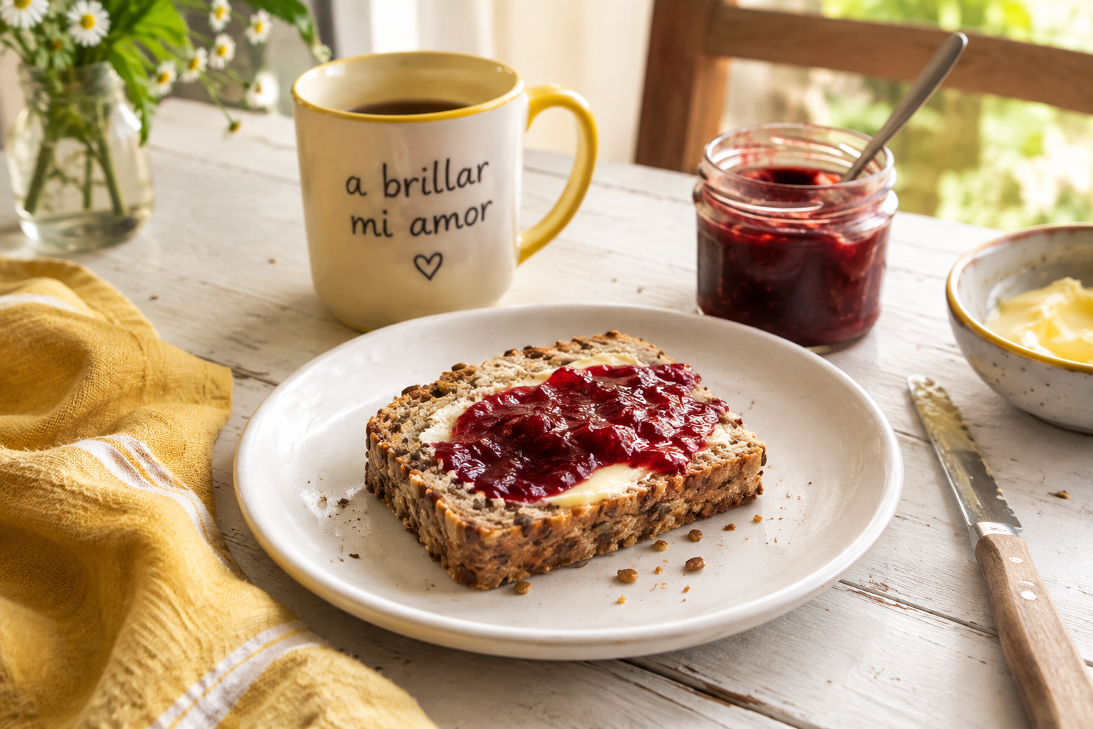 Pan de avena con semillas y salvado