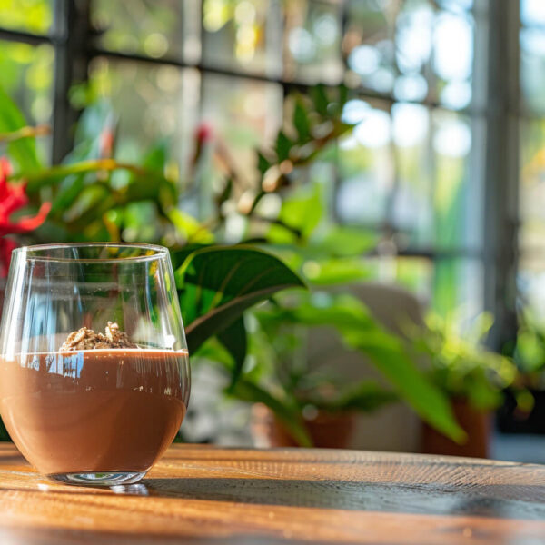 Mousse de chocolate y avena