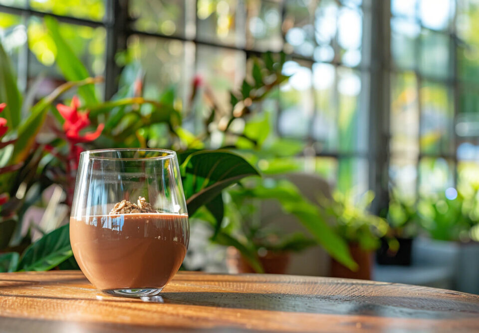 Mousse de chocolate y avena