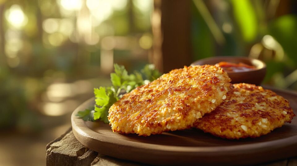milanesas de pollo rebozadas con avena
